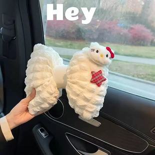 Car Headrest Neck Pillow Girls Cute Car Headrest Interior Supplies Car Seat Waist Cross-border