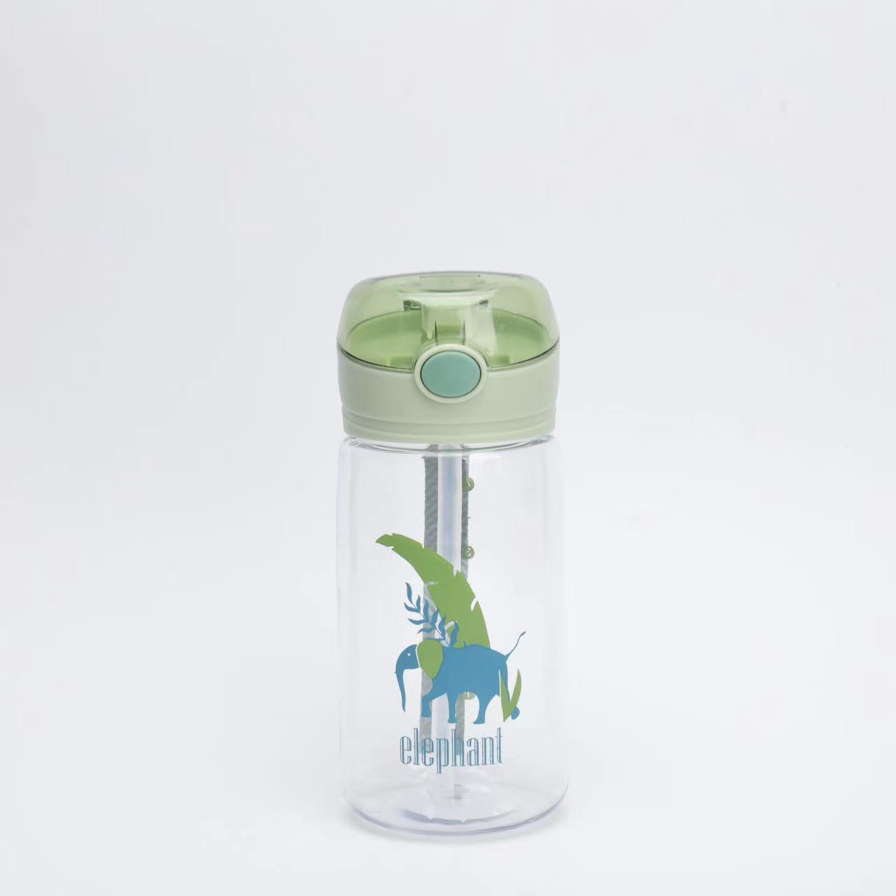 Taza de plástico de verano esmerilado de alto valor visual regalo de estudiantes taza de agua coreana de viaje sellado hervidor deportivo a prueba de fugas
