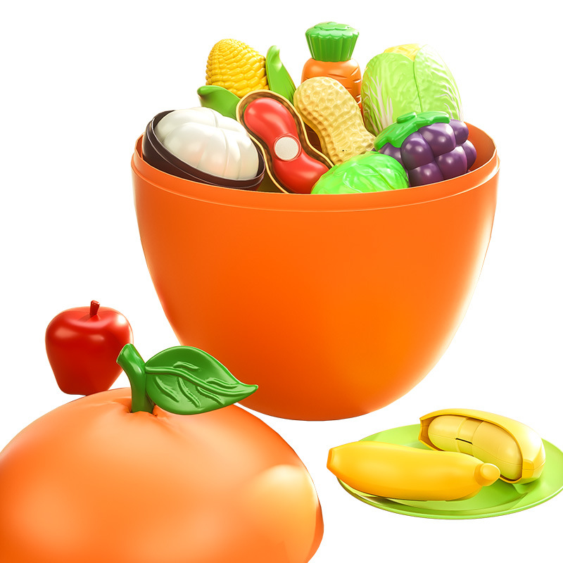 Juguetes para niños caseros cocina cortar juegos de frutas para bebés simulación puede morder niños niñas