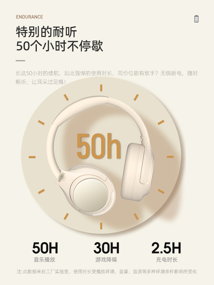 New special model Bluetooth ANC over-ear noise-cancelling headphones with ultra-long battery life wireless music gaming e-sports headphones