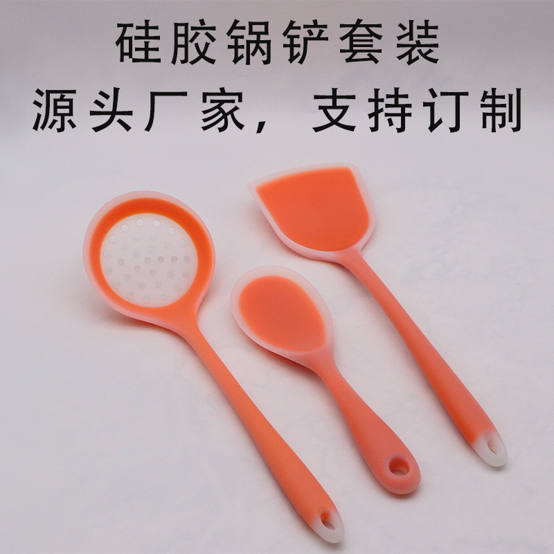 Factory customized silicone spatula kitchen set semi-transparent…