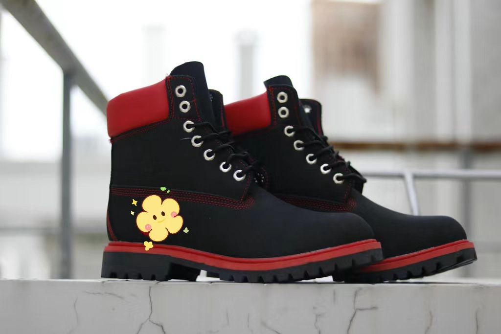 Botas de ruibarbo clásicas, botas al aire libre, botas de cuero para hombres, botas Martin de alta resistencia, botas deportivas para mujeres