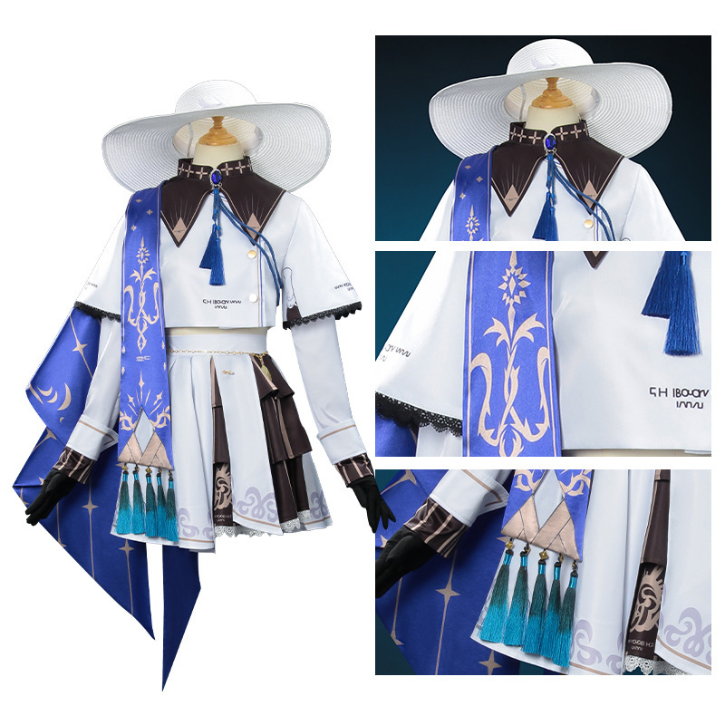 Mingchao ファビィ cos 服隠し海修道院司祭五つ星共鳴者アニメゲームコスプレ衣装 cos 服|undefined
