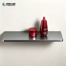 轻奢全铜加厚置物架酒店浴室收纳架家用卫生间壁挂式化妆台免打孔