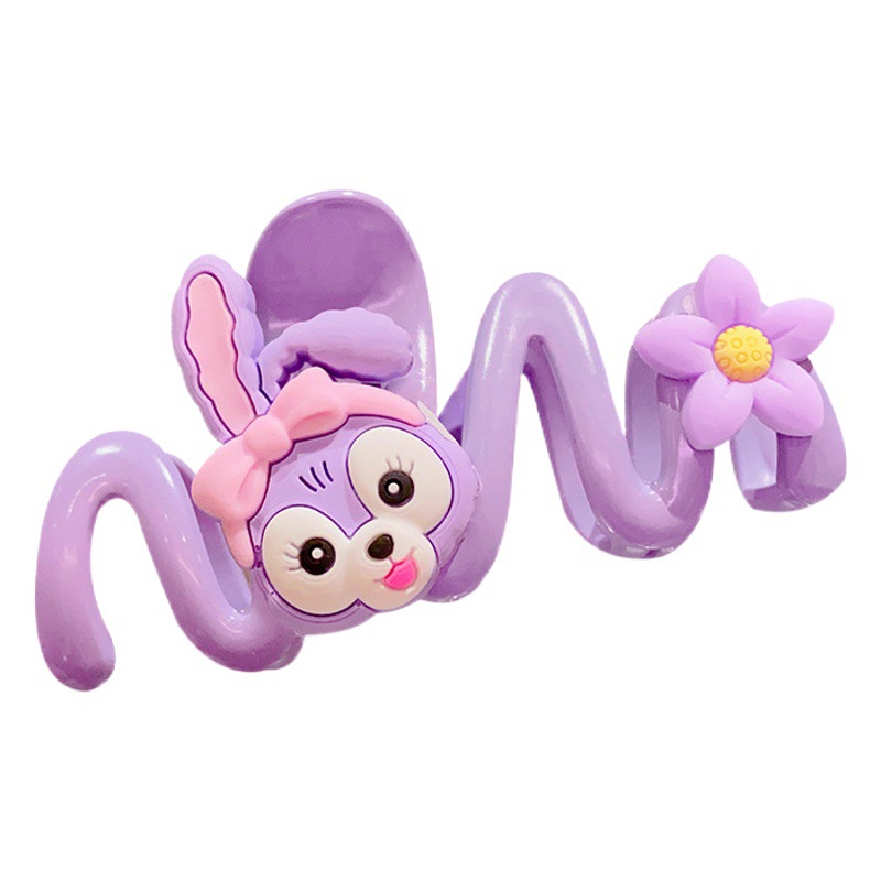 Stardelu dibujos animados lindos de los niños Sanrio garra clip niña horquilla cuchara trasera de niña updo tiburón clip