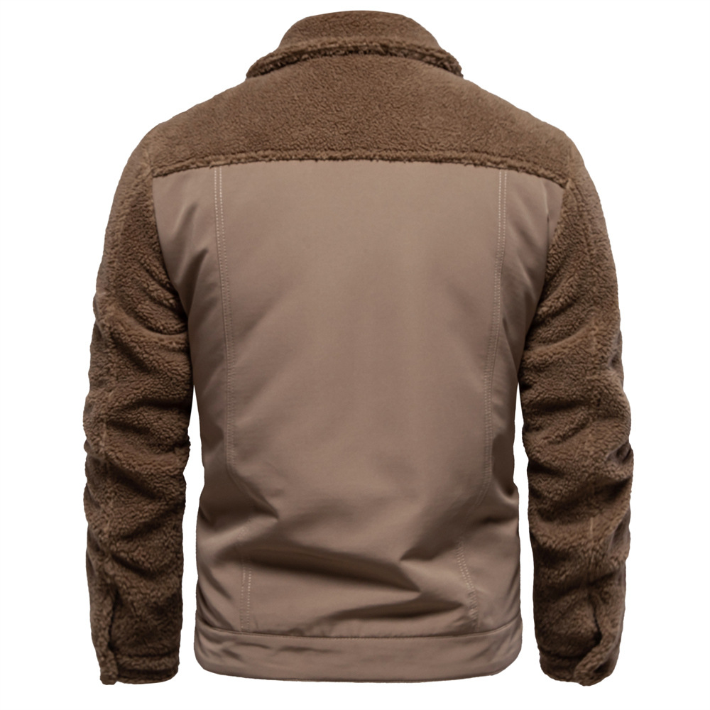 Neue, hochwertige Herren-Lammwolljacke im lässigen Stilmix für Herbst und Winter._voghion.com