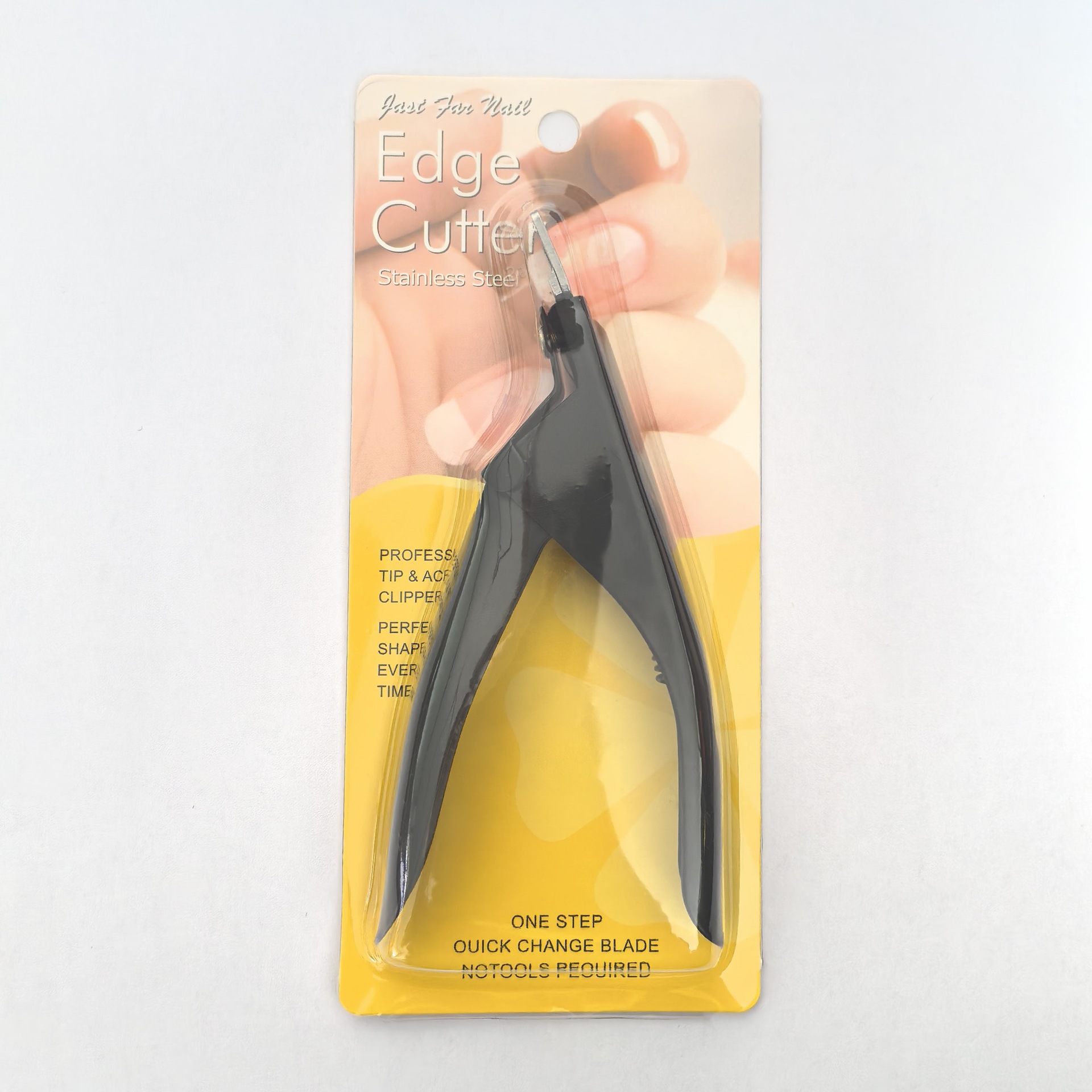 Cortaúñas Tipo U de Plástico y Acero Inoxidable, Boca Plana, para Manicura