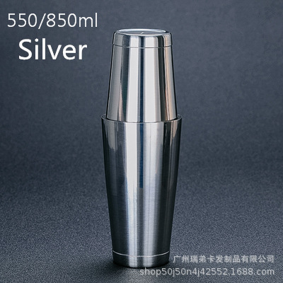 304 espejo de acero inoxidable grabado patrón Boston Shaker americano Shaker tallada Shaker