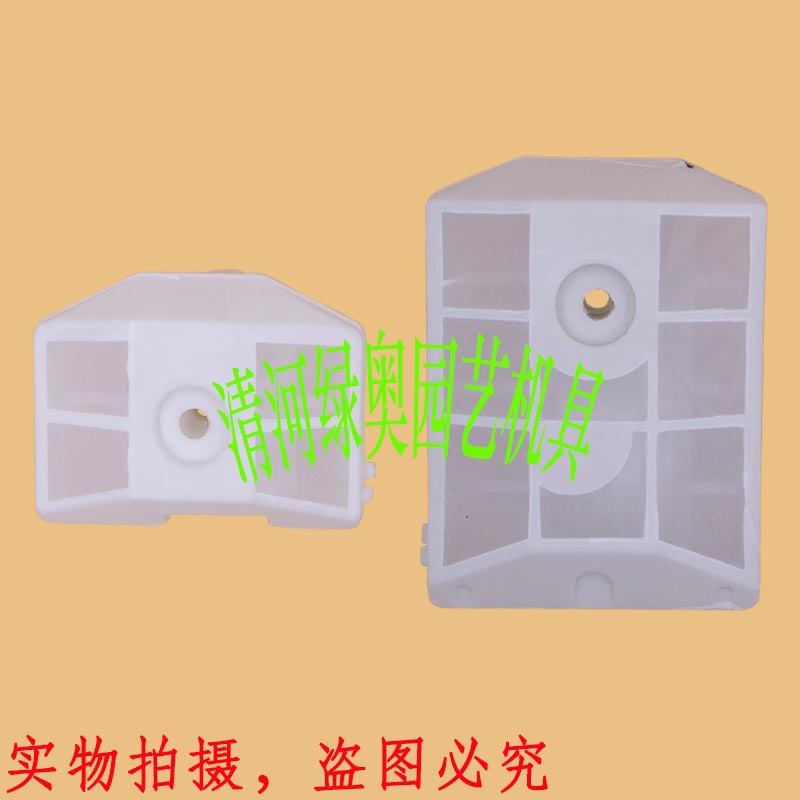 油锯白空滤 52/58汽油锯伐木锯空气滤清器塑料过滤大空滤小滤清器