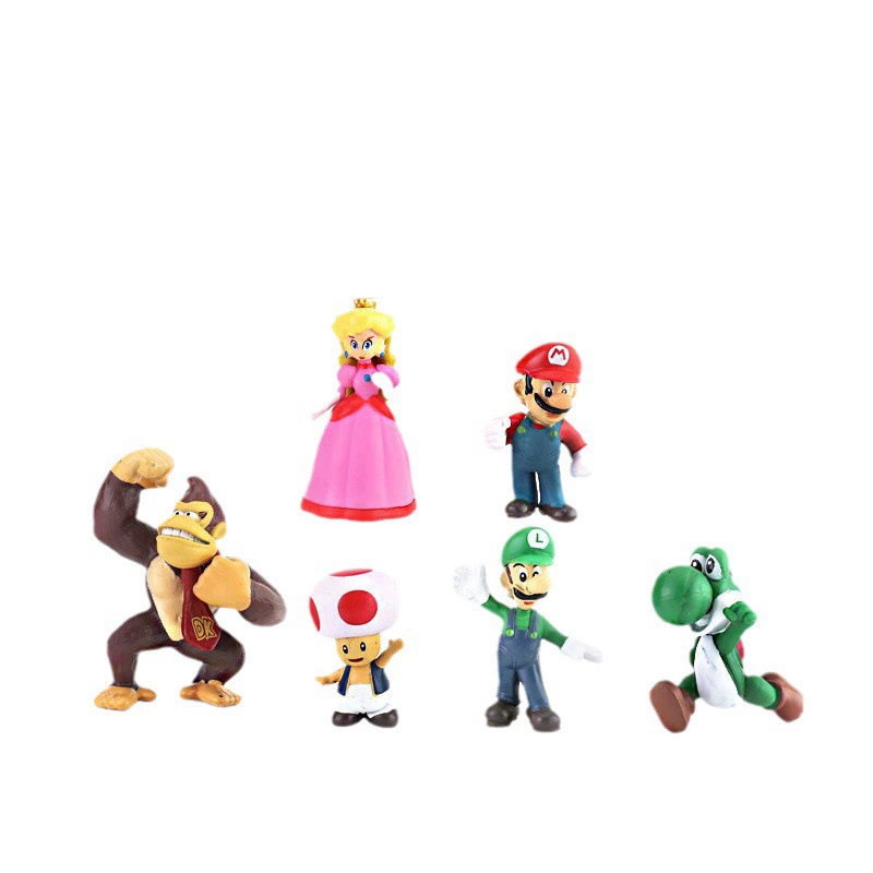 (Cross-border trading), Mario, set, minifigure, 6 pieces