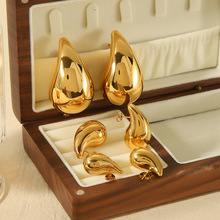 ins������ѷ�����ָ߼���ˮ�ζ�������ɫ18K������Ѹֶ���Ů