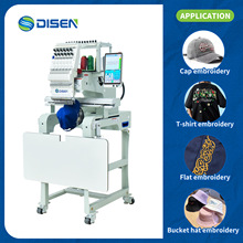 1 Head Industrial Cap Embroidery Machine for Clothe and Hat