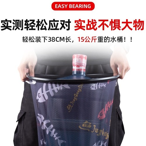 Jia Diao Ni Chao aluminum alloy ultra-light one-piece net head anti-hanging fine eye fishing net fishing gear accessories