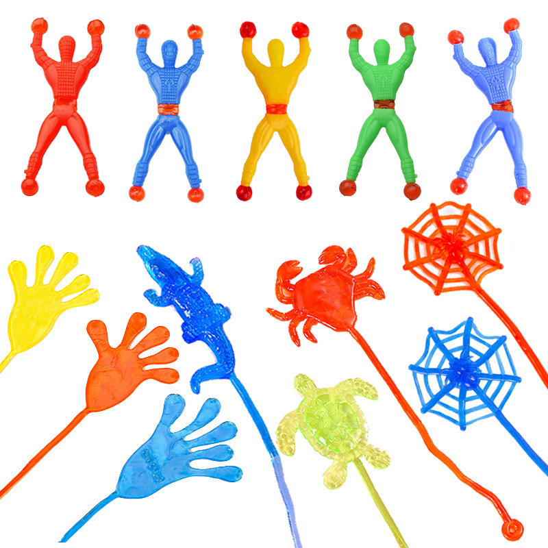 Climbing Wall Spider-Man Toy Children's Decompression Artifact Sticky Palm Creative Trick Sticky Spider-Man Sticky Wall-Man Climbing Wall Spider-Man Toy Children's Decompression Artifact Sticky Palm Creative Trick Sticky Spider-Man Sticky Wall-Man