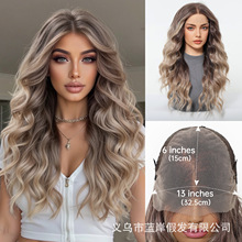 ŷ����ȫ��֯13*6��˿�ٷ�Ů�����ɫ�������羳ȫͷ�׹����ֻ�