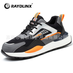 Cross-Border preferred Labor protection shoes men's anti-smashing and anti-stab breathable soft four-season non-slip protective shoes work shoes safety shoes
