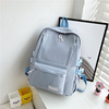 Tide, backpack, shoulder bag, trend school bag, 2022 collection, Korean style, for secondary school, simple and elegant design