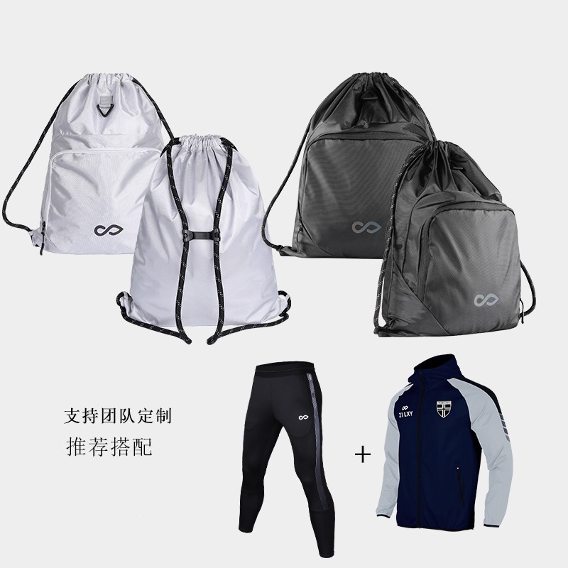 New football drawstring bag, team-customized sports drawstring backpack, adult drawstring shoulder bag for football storage