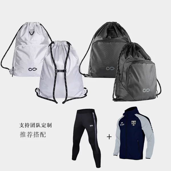 New football drawstring bag, team-customized sports drawstring backpack, adult drawstring shoulder bag for football storage