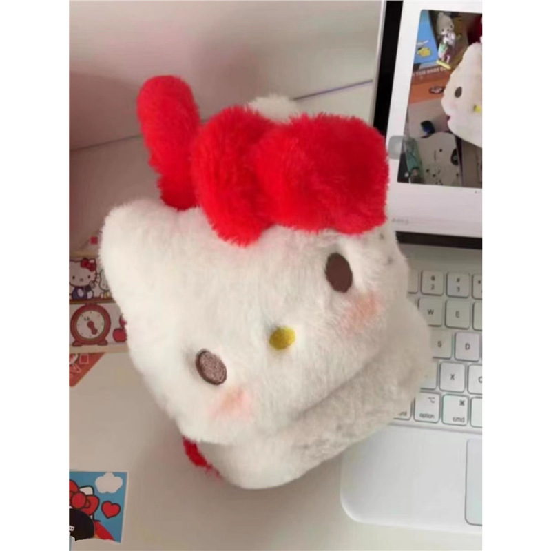 새로운 귀여운 키티 귀마개 겨울 봉제 따뜻한 부동액 귀마개 조절 크기 높은 색상 값