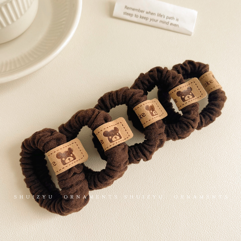 Cuerda para el cabello de dibujos animados, alta elasticidad y durabilidad, banda elástica para atar la cabeza, bola para mujer, lazo para el cabello, cuerda para la cabeza, nueva funda de cuero, accesorios para el cabello, todo fósforo