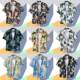 Hawaiian printed short sleeve shirt men's beach foreign trade for Amazon men's shirt loose fancy top