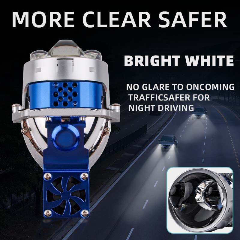 Nuevo doble faro Láser Directo 3 pulgadas lente láser LED de alta potencia 105W lejos y cerca integrado faro delantero del coche