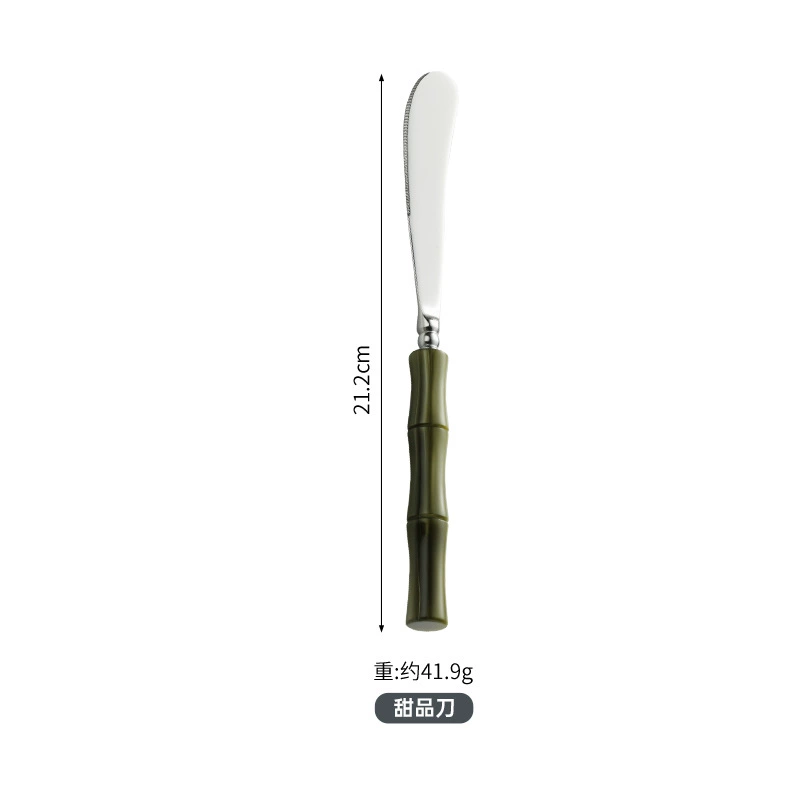岛奇 Bamboo high quality acrylic tableware stainless steel