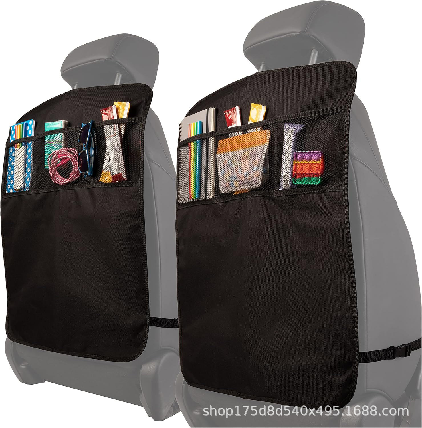 Cross-Border Car Child Seat Anti-Kick Pad, Seat Back Anti-Dirt Pad, Anti-Wear Protective Pad, Anti-Kick Protective Cover, Storage Bag