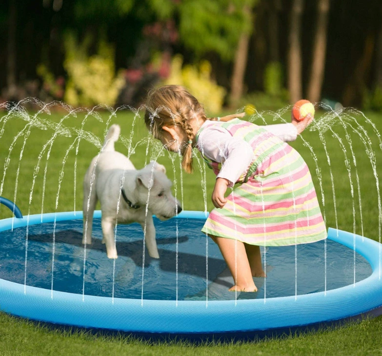 Pet Toy Pet Water Spray Mat Утолщенный Противоскользящий коврик Открытый водный распылительный коврик для собак Детский Открытый Хип-игровой коврик для распыления воды