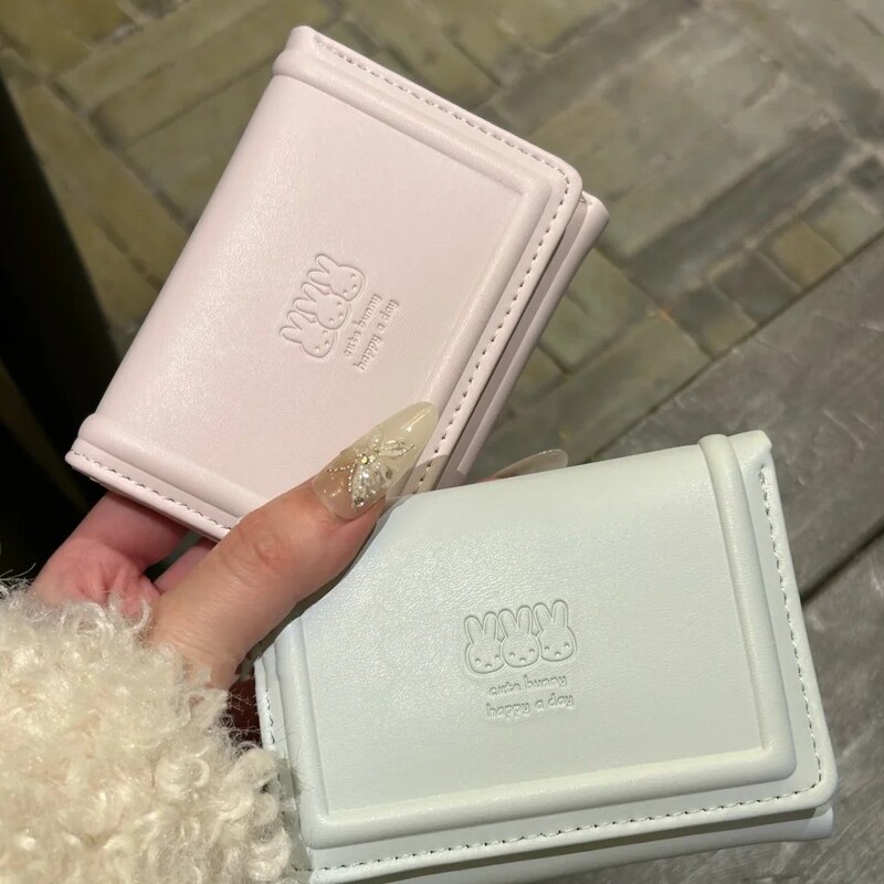 Cream-Colored Rabbit 70% off Wallet for Women, Korean Style Ins-Style Niche Design, Card Holder Integrated Short Wallet, Portable for Students Cream-Colored Rabbit 70% off Wallet for Women, Korean Style Ins-Style Niche Design, Card Holder Integrated Short Wallet, Portable for Students