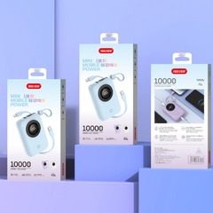 Honey Energy P51 パワーバンク スマート電源ディスプレイ 高速充電 内蔵 2 線式 10000A mAh コンパクト モバイル電源