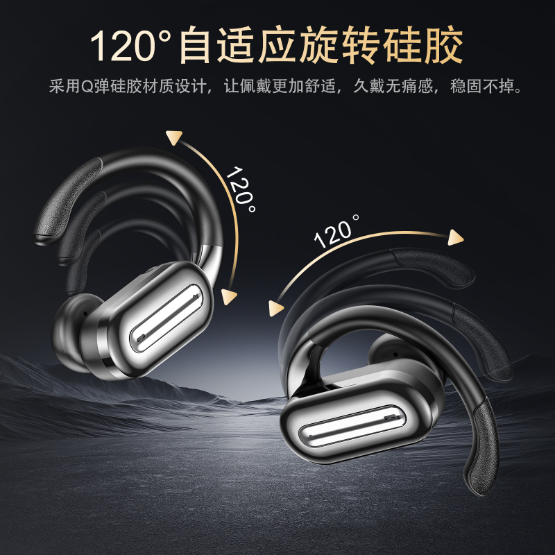 跨境SP36无线运动蓝牙耳机挂耳式可旋转挂勾超长续航ENC降噪通话|undefined