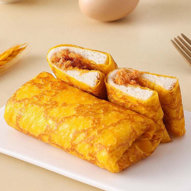 卵皮トーストパン65g/スナック菓子軽食ケーキ巻きチーズ肉松サンドイッチトースト代発