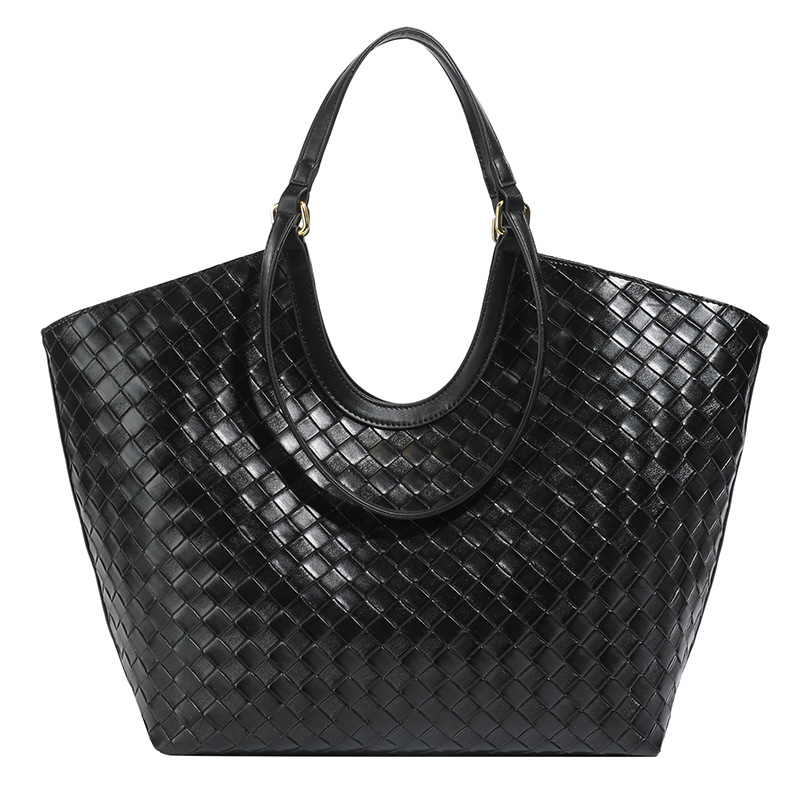 Cross-Border Women's Large Capacity Luxury Niche Tote Bag, High-End Commuter Handbag And Shoulder Woven Bag - Thumbnail 6