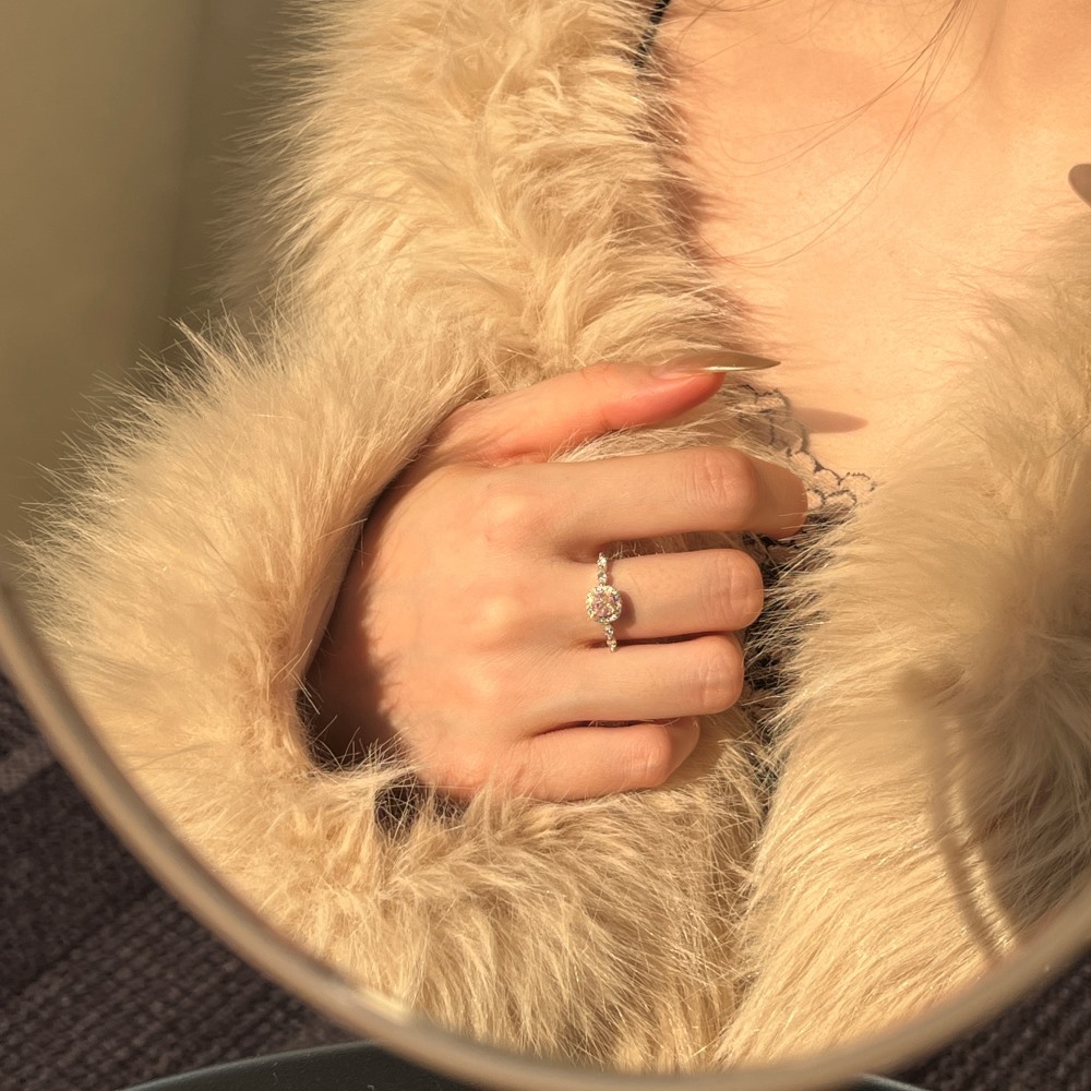New Cube Sugar Layered Silver Ring Women - 2