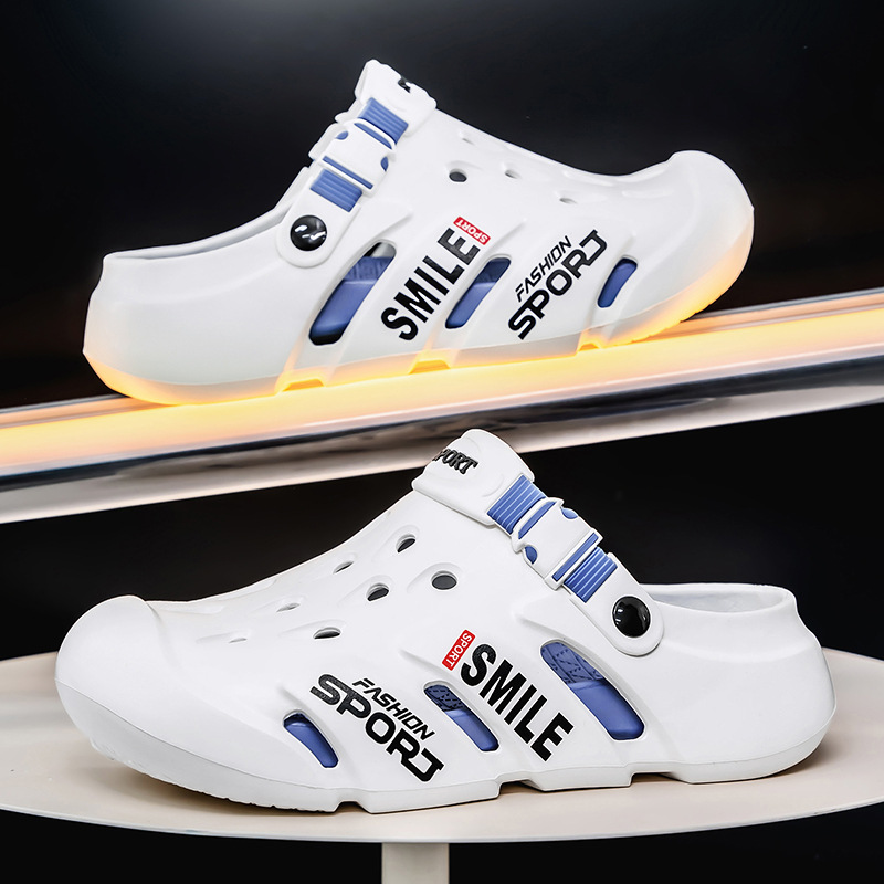 Zapatos con agujeros de Baotou transfronterizos para hombres, verano nuevo estilo, plataforma para el hogar, zapatos de playa al aire libre, sandalias de oficina