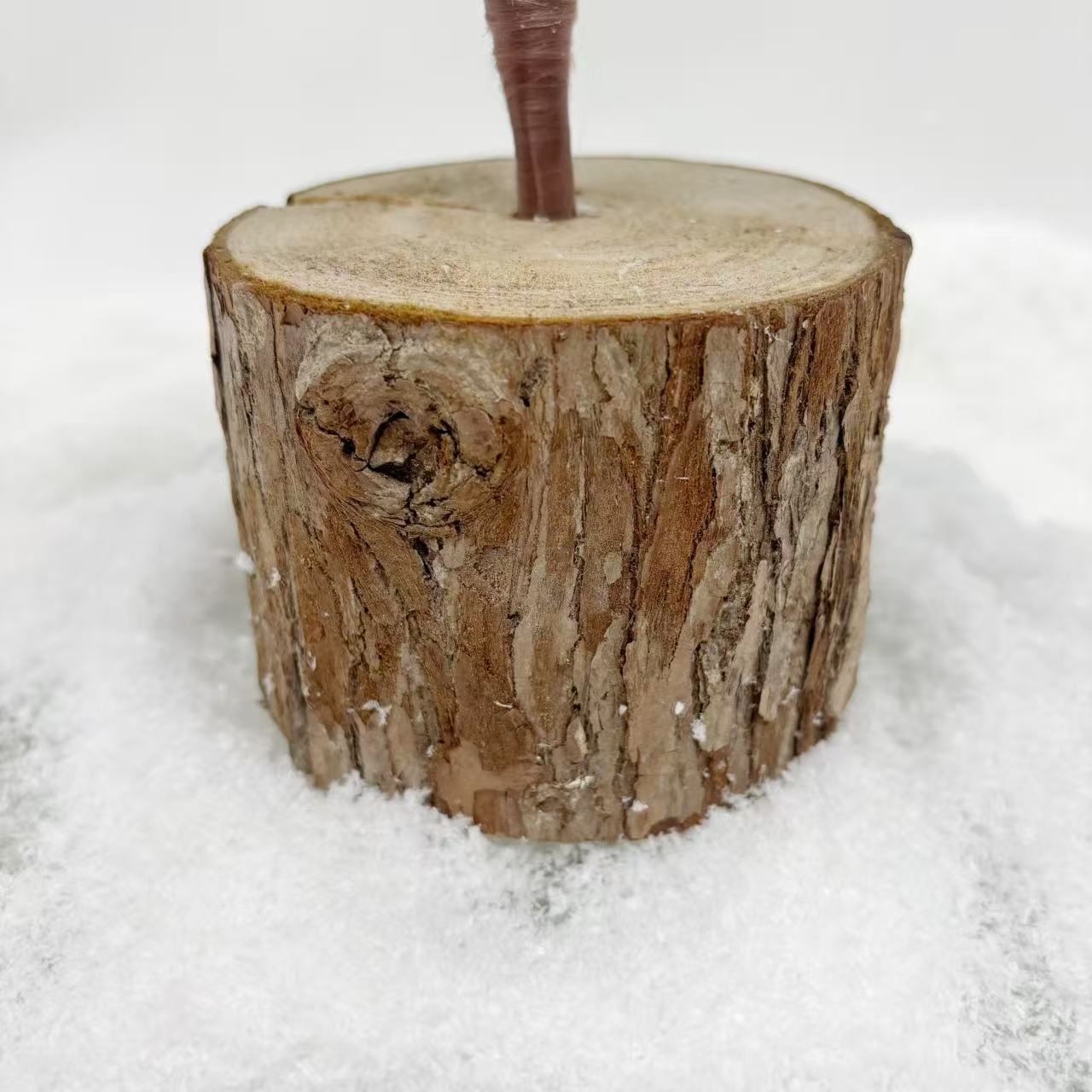 Nuevo fondo de madera de hoja de PE 27 pulgadas árbol de Navidad decoración atmósfera atmósfera regalos de Navidad Amazon venta caliente