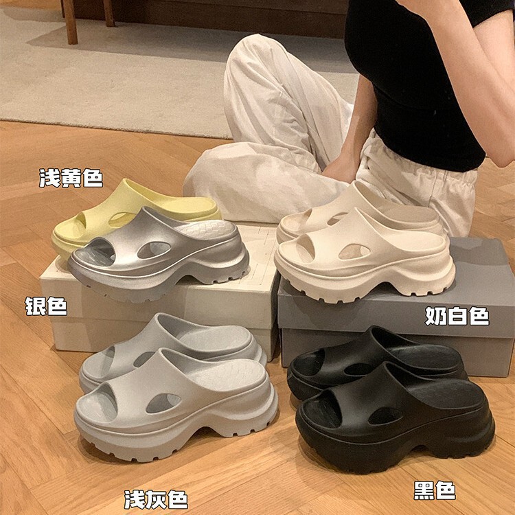厚底拖鞋女士欧美ins潮增高7cmEVA软底户外高品质休闲沙滩凉拖鞋|undefined