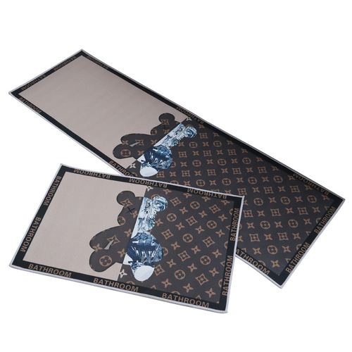 Home Entry Mat, Bathroom Durable, Washable, Kitchen Special Long Mat, Oilproof, Absorbent, Non-slip Foot Mat