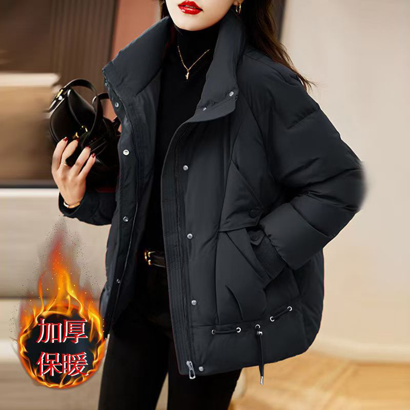 羽绒棉服女短款冬季新款时尚棉袄宽松显瘦加厚保暖外套棉衣|undefined
