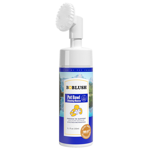 Pet Cleaning Supplies: Silver Ion Sterilizing Dishwashing Mousse – Specialized Detergent for Cat Bowls, Dog Bowls, and Food Storage Containers