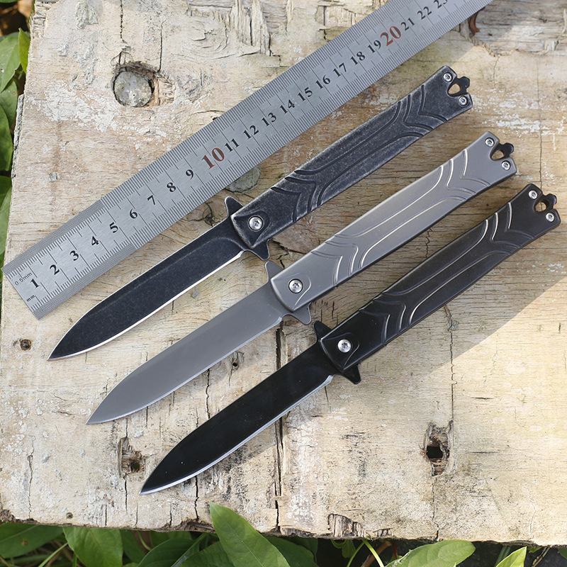 户外露营3cr13v刀 不锈钢折叠刀 多功能户外刀便携式神笔刀战术刀