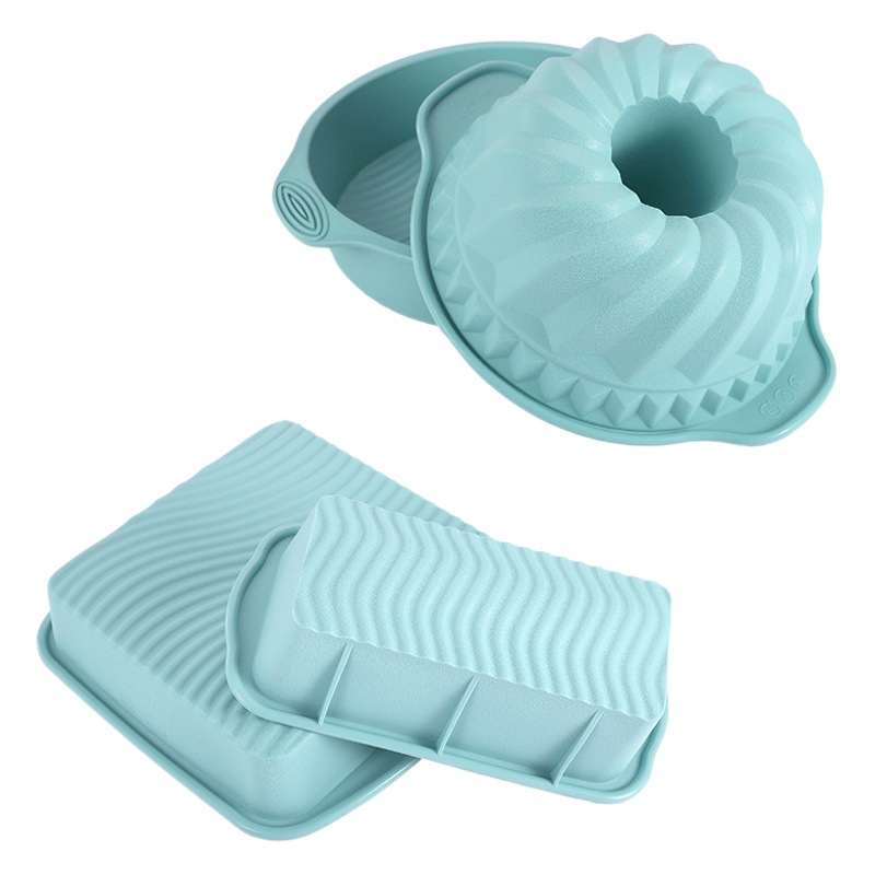 De calidad alimentaria de silicona para hornear herramientas traje resistente a altas temperaturas horno bandeja para hornear pastel tostadas Qi Feng molde