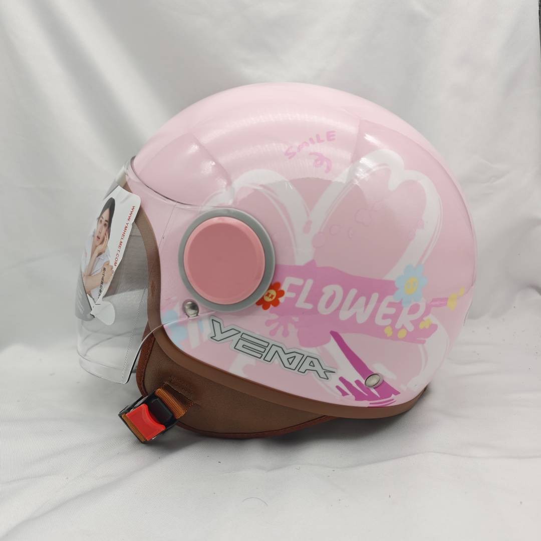 Mustang Helmet Summer Sun Protection Double Mirror Men's and Women's Electric Motorcycle Half Helmet Battery Safety Helmet New National Standard 3C Certification
