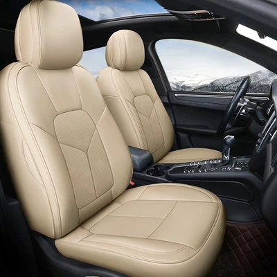 Modelə uyğun (Original) oturacaq örtükləri: Tharu, Bora, Magotan, Id.3, Tiguan - nappa-leather-warm-rice-five-seats-fully-surrounded-in-front-and-rear-rows