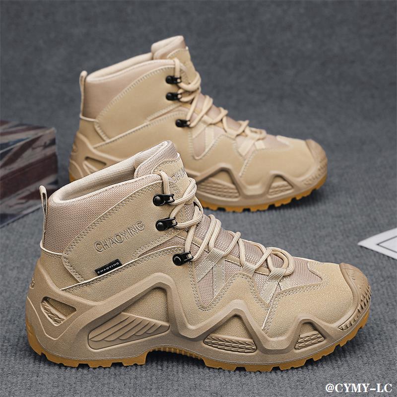 Martin Boots Men's 2024 New Autumn and Winter Thick Bottom Wear-resistant Outdoor Hiking Hiking Shoes Men's Non-slip Workwear Trendy Shoes