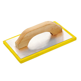 Manufacturers Supply Wooden Handle Trowel Board Aluminum Board and Yellow Eva Trowel Board