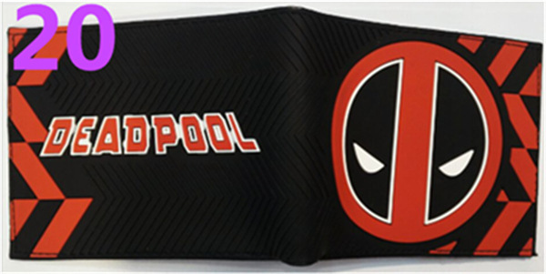 Deadpool deadpool cartera corta Marvel Avengers superhéroe pu cambio cartera