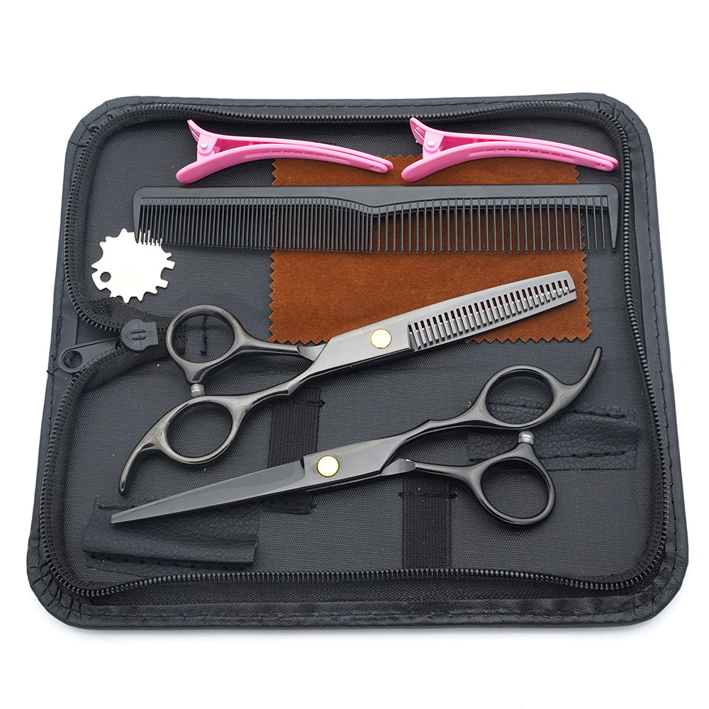 Estilista profesional, tijeras de corte de pelo, corte de pelo, corte de pelo, corte de pelo, corte de dientes fino, juego de corte de belleza con flequillo especial para peluquero